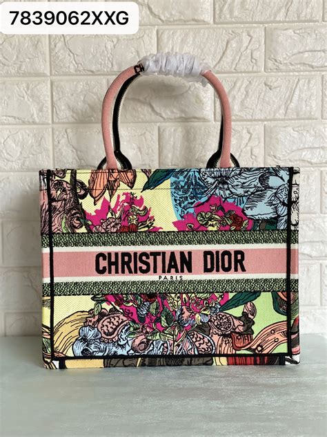 christian dior book tote floral|christian dior book tote personalized.